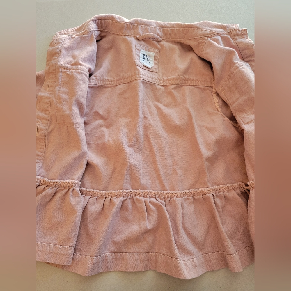 Gap Kids Size 5 Button Front Mauve Jacket - Picture 6 of 11